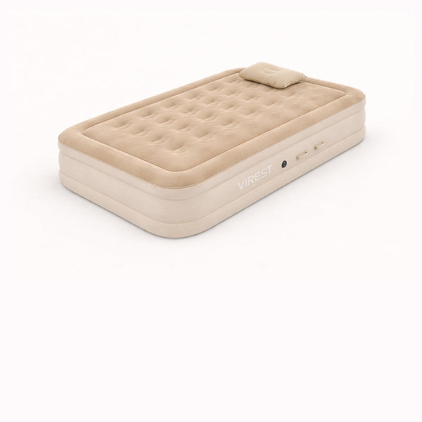 Colchón Inflable 1 Plaza Automático Premium Bomba USB Inalámbrica Recargable