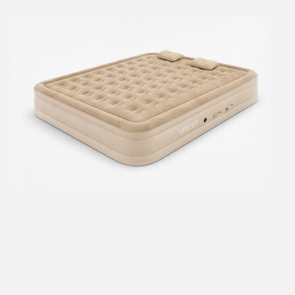 Colchón Inflable Queen Automático Premium  Bomba USB Inalámbrica Recargable