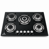 Anafe a Gas IGNIA 5 Hornallas Vidrio Templado 77 cm