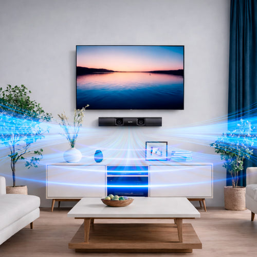 Barra de Sonido 17" Saiyin 50W Bluetooth, Óptica y AUX para Smart TV