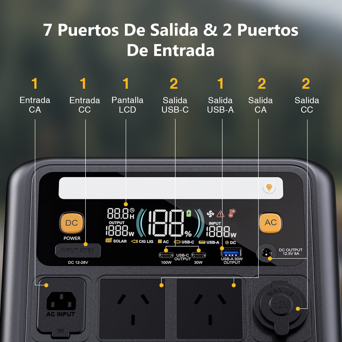 Estación de Energía Portátil VTOMAN Jump 600X - 600W LiFePO4