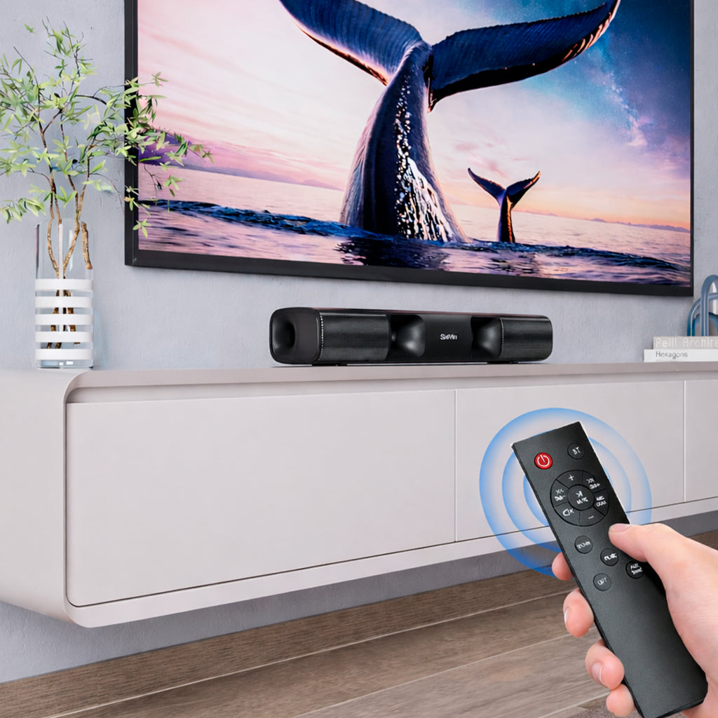 Barra de Sonido 17" Saiyin 50W Bluetooth, Óptica y AUX para Smart TV