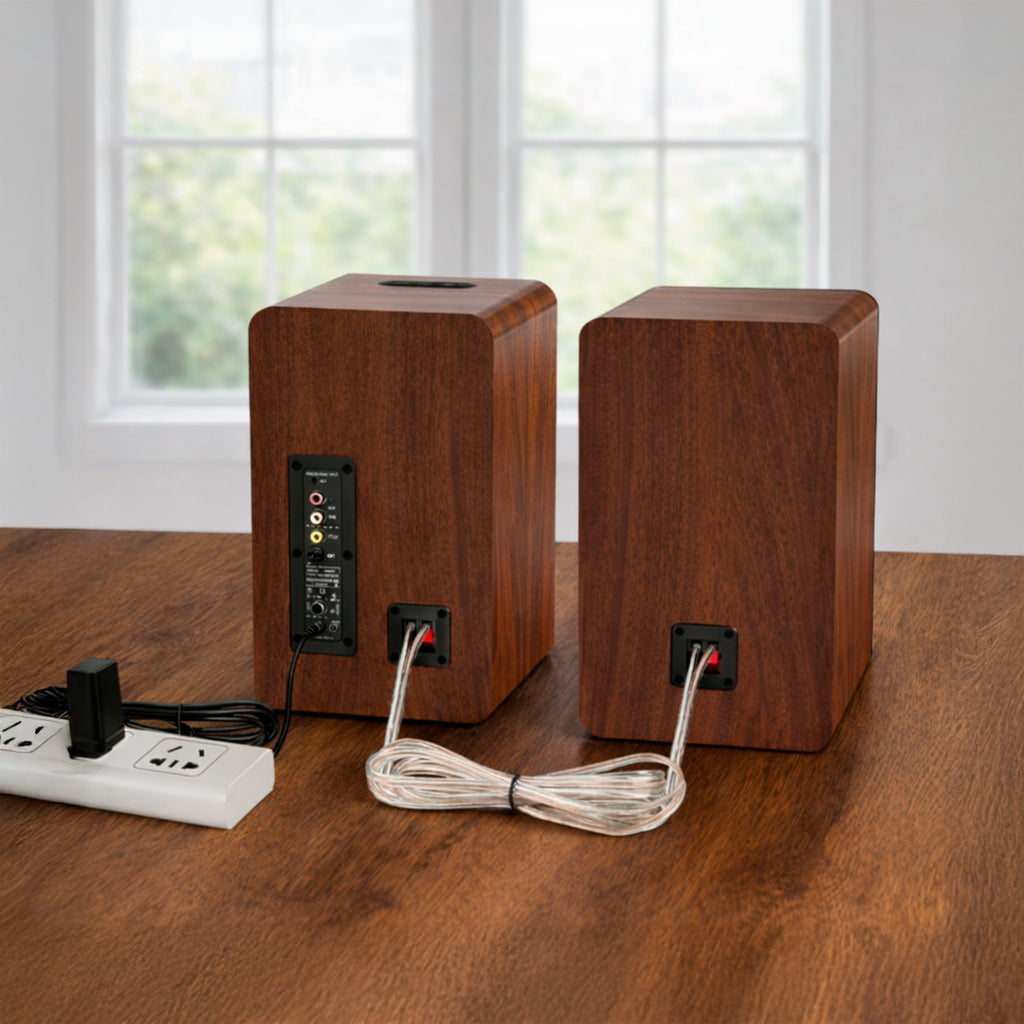 Parlantes Saiyin Bluetooth Bookshelf 40W x2