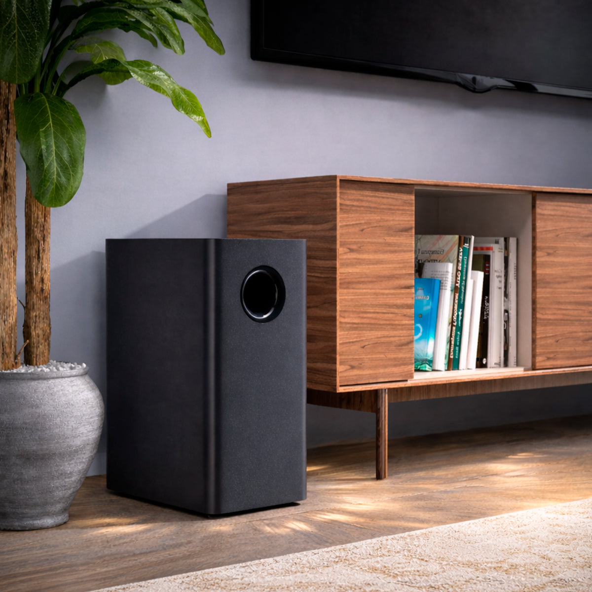 Barra de Sonido 2.1 100W Saiyin Desmontable con Subwoofer 5,25"