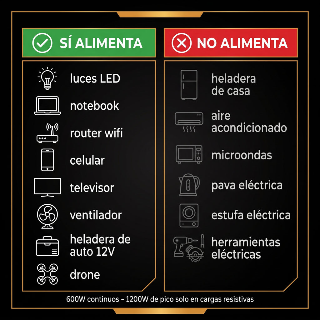 Estación de Energía Portátil VTOMAN Jump 600X - 600W LiFePO4