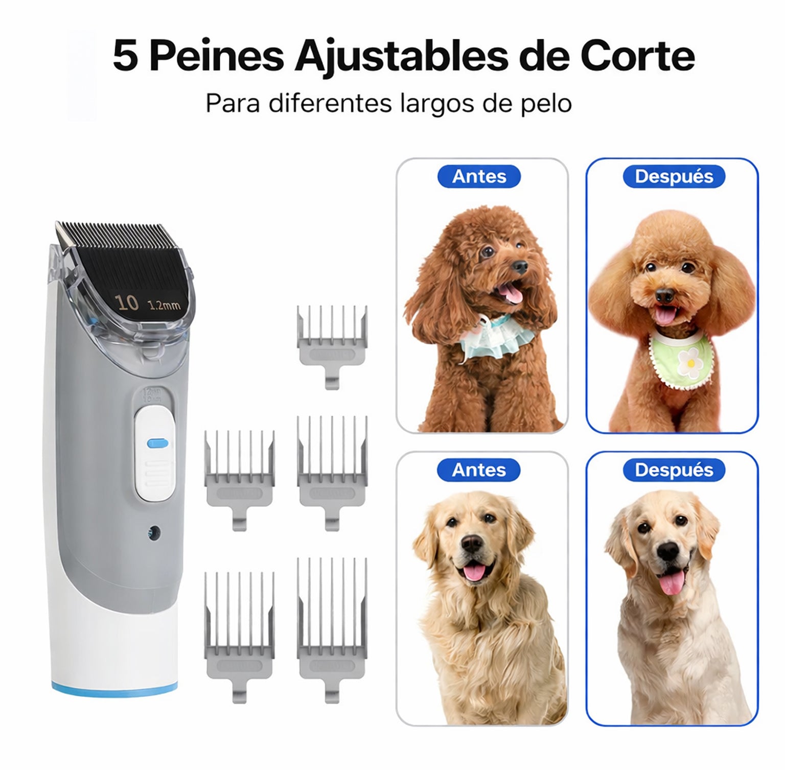Kit de Aseo Cortadora y Aspiradora para Mascotas (5 en 1)  Neakasa P2 Pro