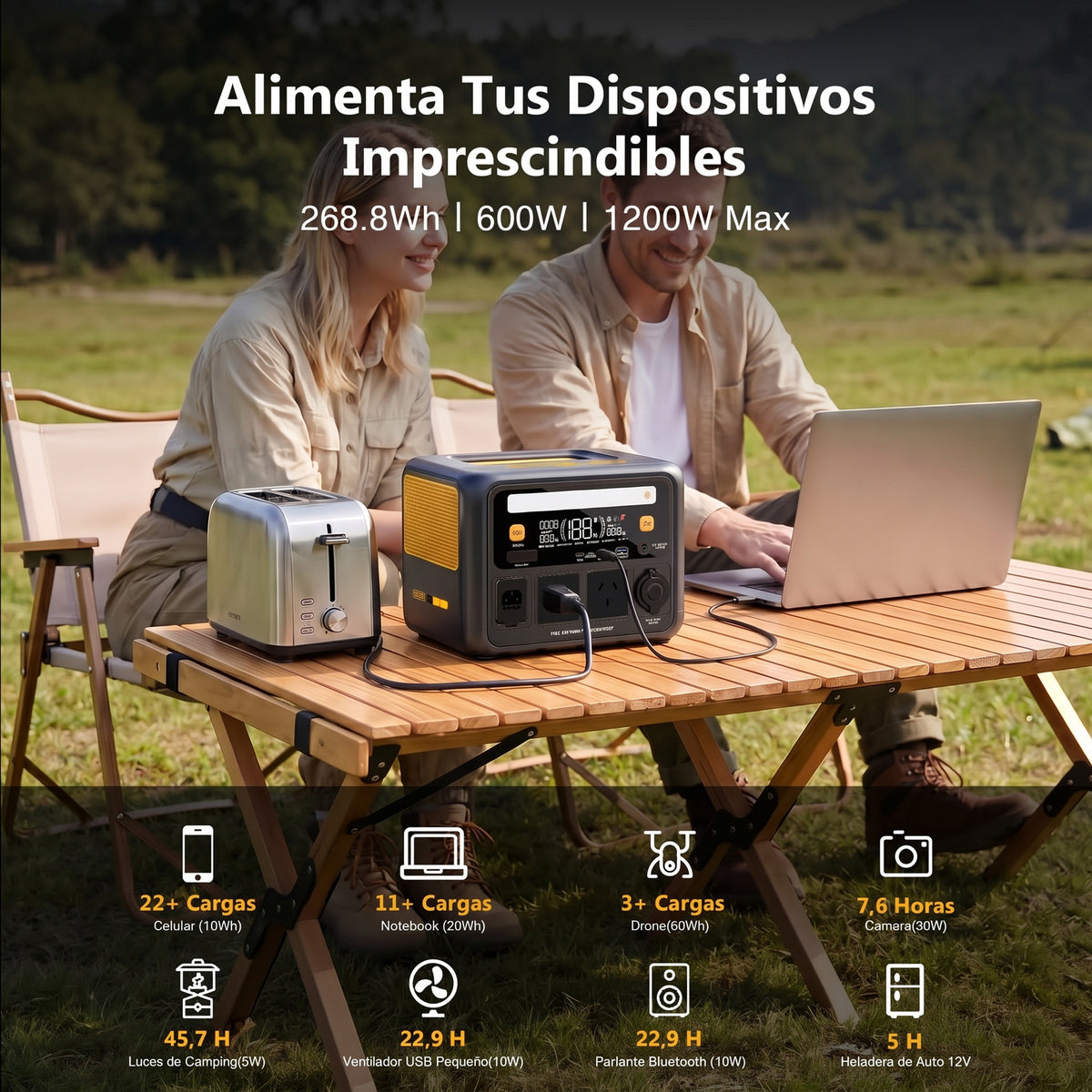 Estación de Energía Portátil VTOMAN Jump 600X - 600W LiFePO4