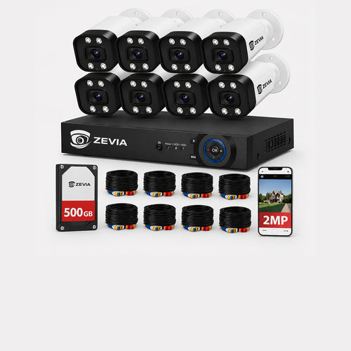 Kit 8 Camaras Seguridad 2mp Dvr 8ch Visión Nocturna