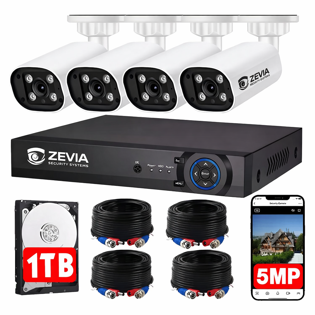 kit de camara de seguridad 5MP 4 Camaras Dvr 8 canaleres