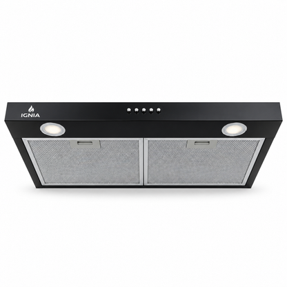 Campana Extractora Slim IGNIA 75 cm, color negro