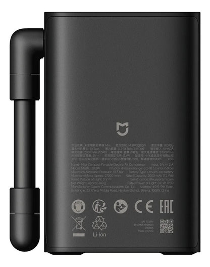 Inflador Portátil Xiaomi Mijia Compact Compresor de Aire 150 PSI Bici Moto Monopatín