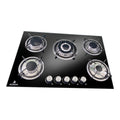 Anafe a Gas IGNIA IG705G - 5 Hornallas Vidrio Templado 77 cm