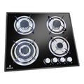 Anafe a Gas IGNIA IG614G - 4 Hornallas Vidrio Templado 59 cm