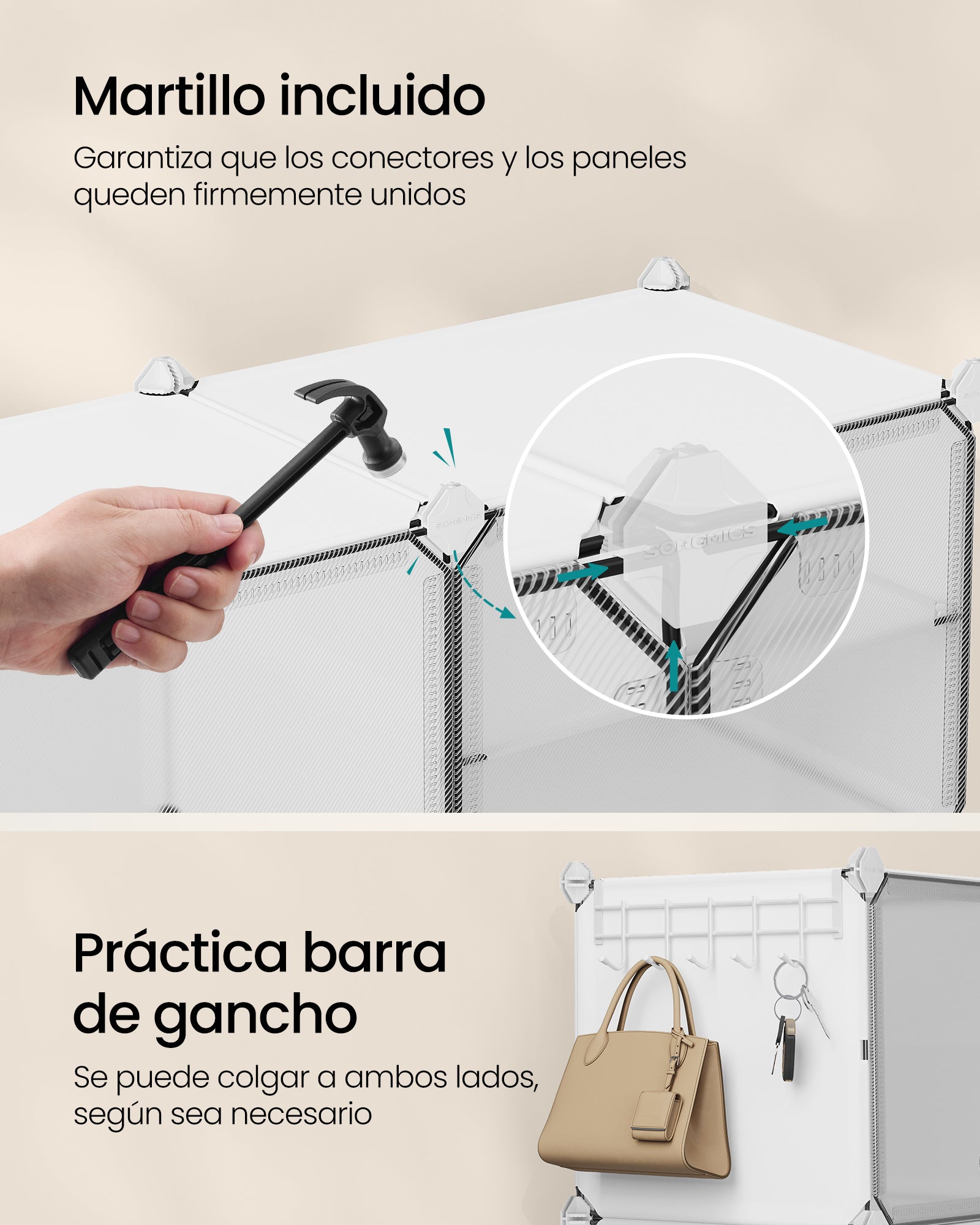 Zapatero Transparente Caja organizadora para calzado x32 Songmics