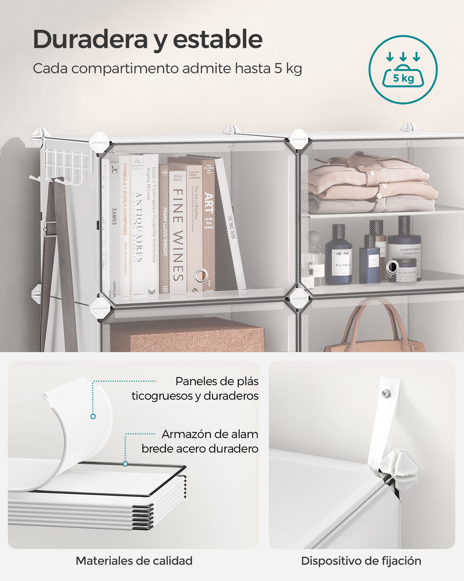 Zapatero Transparente Caja organizadora para calzado x32 Songmics