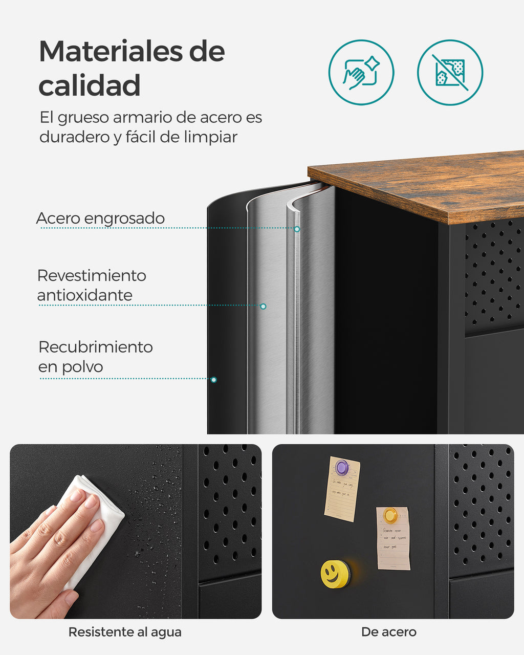 Mueble Aparador Songmics Vasagle 80cm Buffet Organizador Industrial