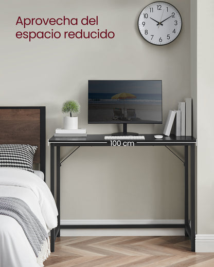Escritorio Industrial Songmics 100 cm Home Office Negro - foto 4