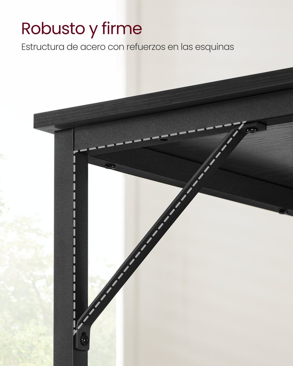 Escritorio Songmics 100cm Home Office Industrial Negro