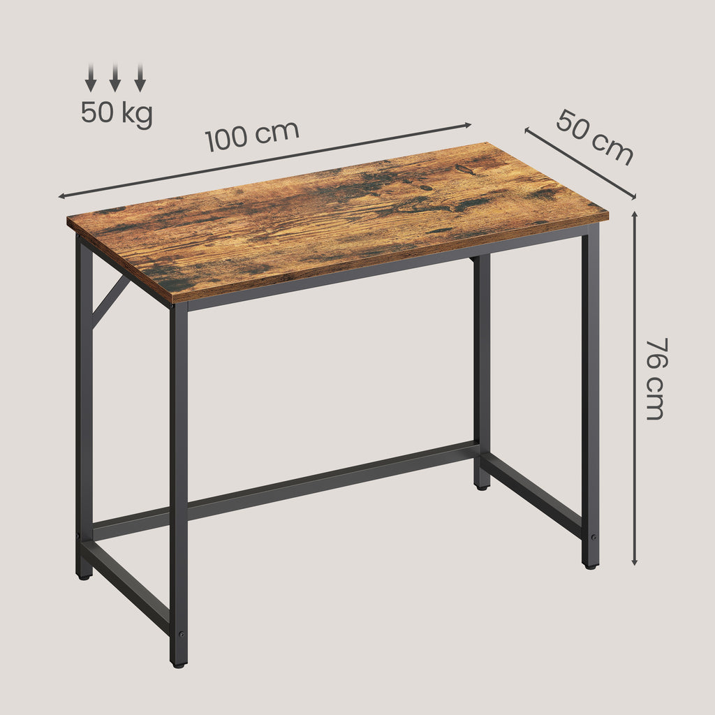 Escritorio Songmics Industrial 100cm Computadora Home Office