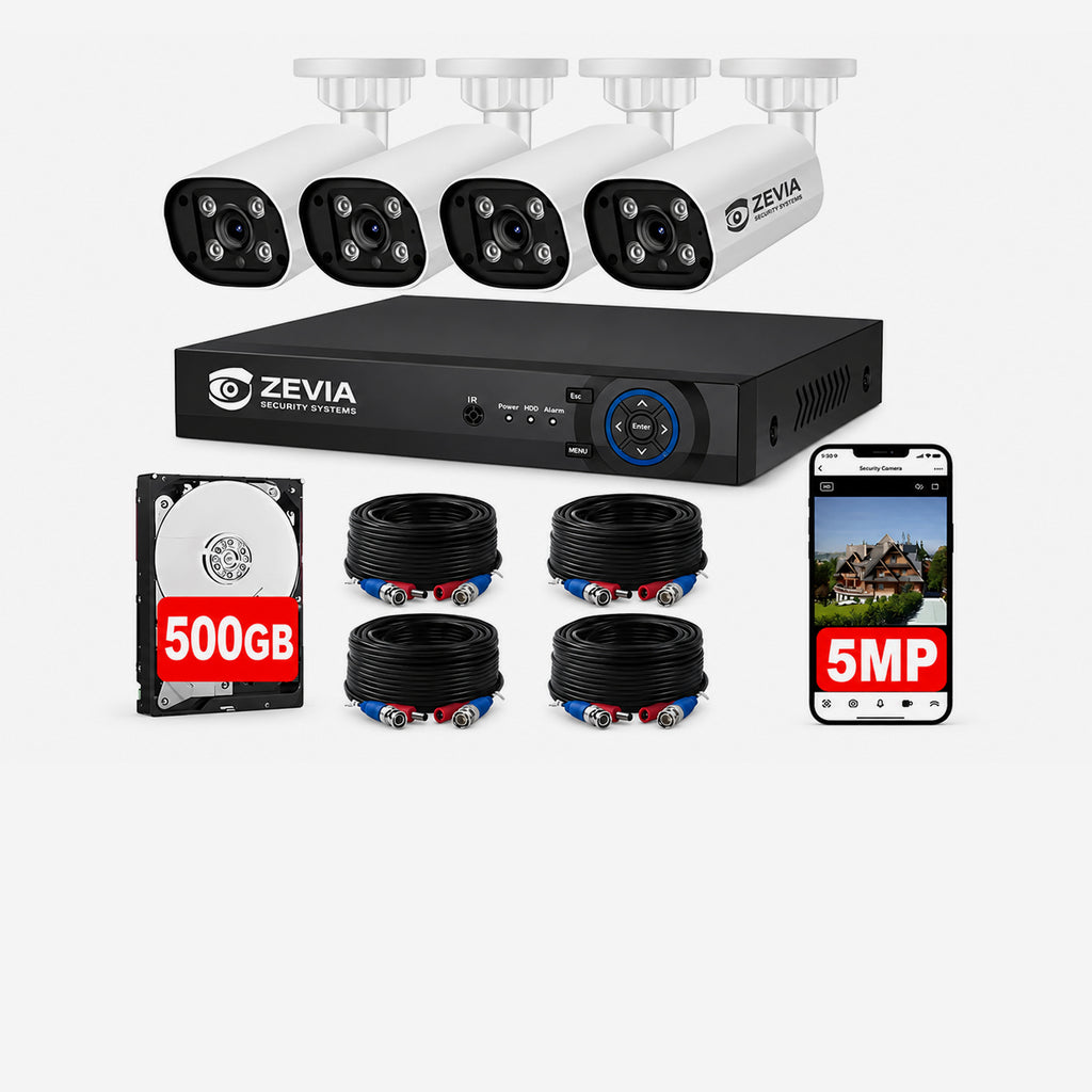 kit de camara de seguridad 5MP 4 Camaras Dvr 8 canaleres