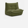Sillón Individual Verde Ergonómico De Espuma Alta Densidad