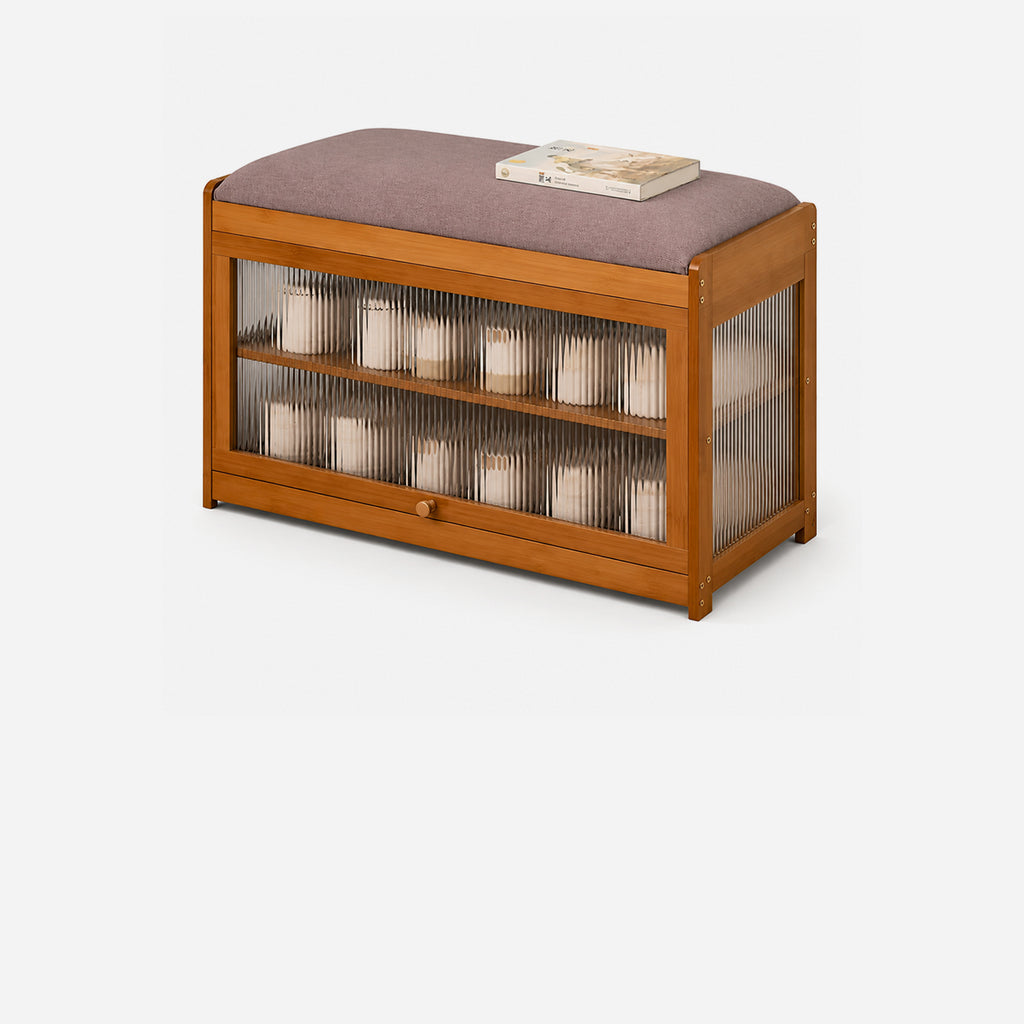 Zapatero Organizador De Calzado Con Asiento Tapizado Rack Yaohua