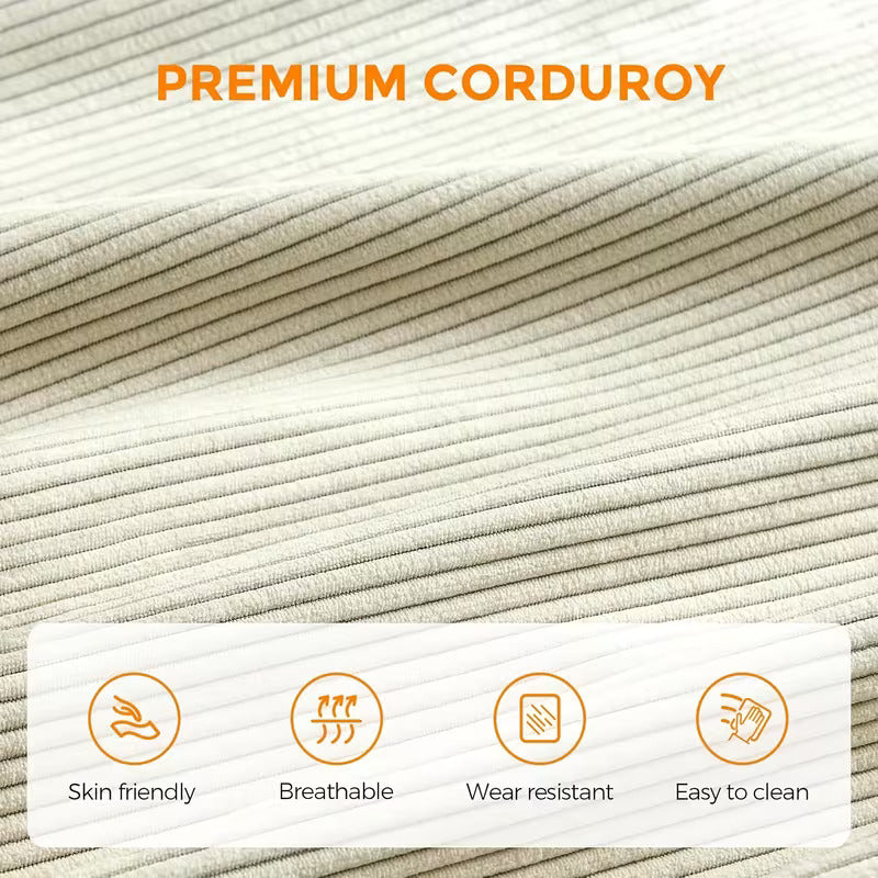 Sillón Individual Blanco Ergonómico De Espuma Alta Densidad