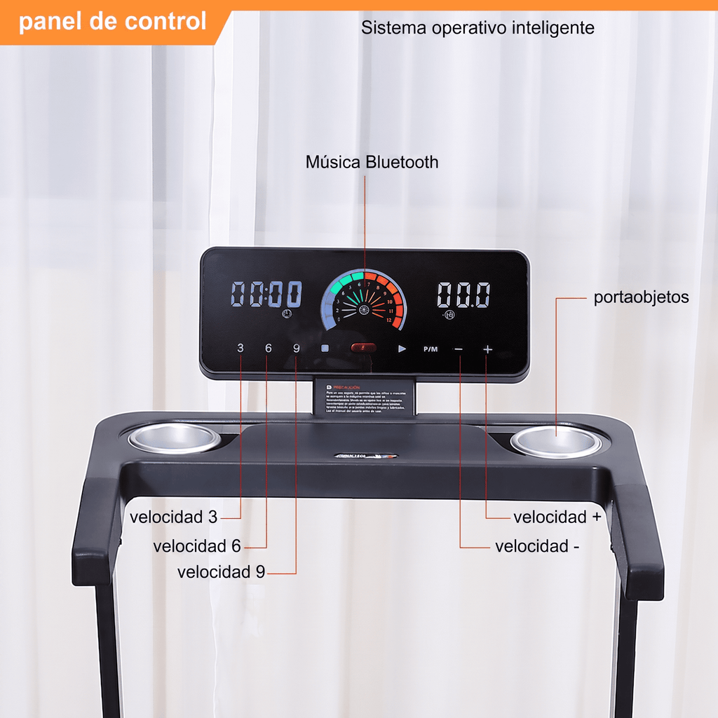 Caminadora Eléctrica Plegable para Hogar Jingke HF-1111P Entrenamiento Multifunción
