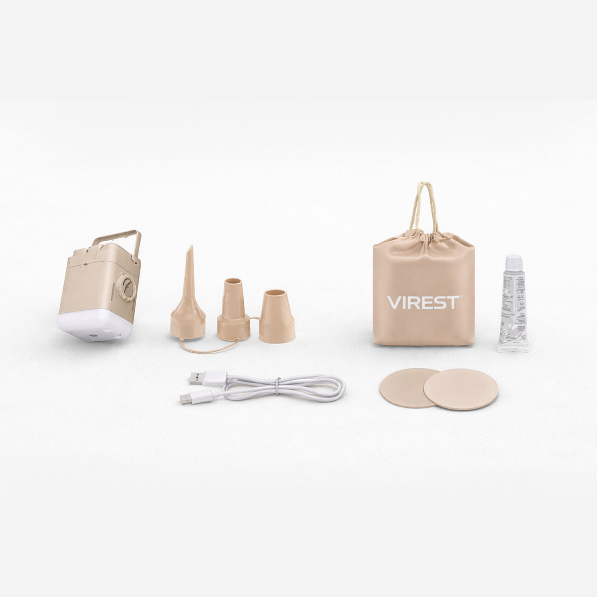 Colchón Inflable 1 Plaza Automático Premium  Bomba USB Inalámbrica Recargable