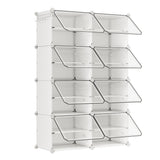Zapatero Organizador Modular Songmics 32 Pares con Puertas Blanco