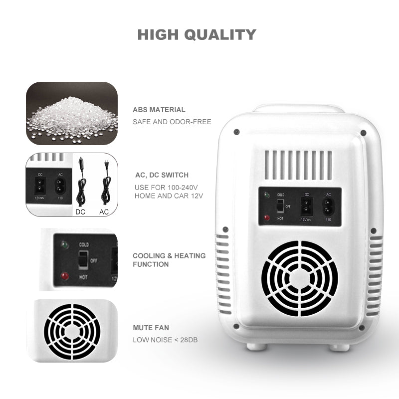 Mini Heladera 4L Portátil Para Auto Y Hogar