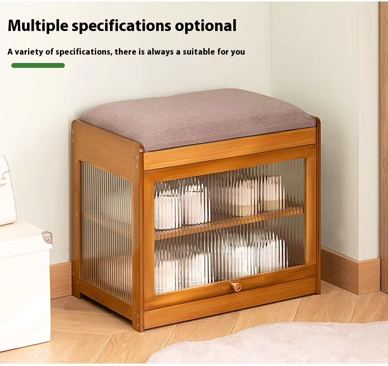 Zapatero Organizador De Calzado Con Asiento Tapizado Rack Yaohua